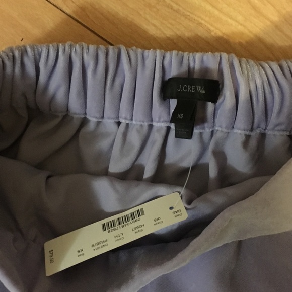 J. Crew lilac velvet skirt - Picture 4 of 4